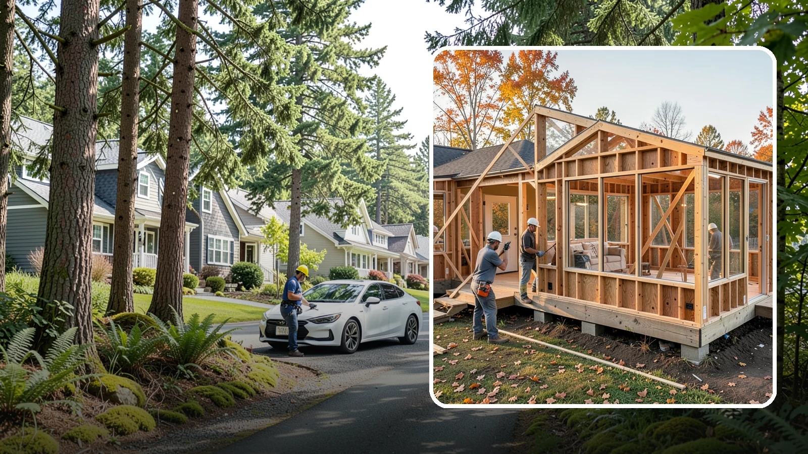 Four-Season Room Construction in Normandy Park, King County, WA - A fully insulated, climate-controlled room addition usable comfortably all year.