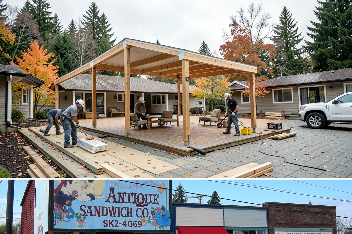 Four-Season Room Construction in Ruston, Pierce County, WA - We schedule framing and dry-in for the drier season so the insulated envelope is sealed before winter.