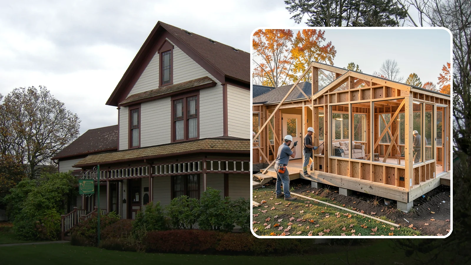 Four-Season Room Construction in Sumner, Pierce County, WA - A fully insulated, climate-controlled room addition usable comfortably all year.