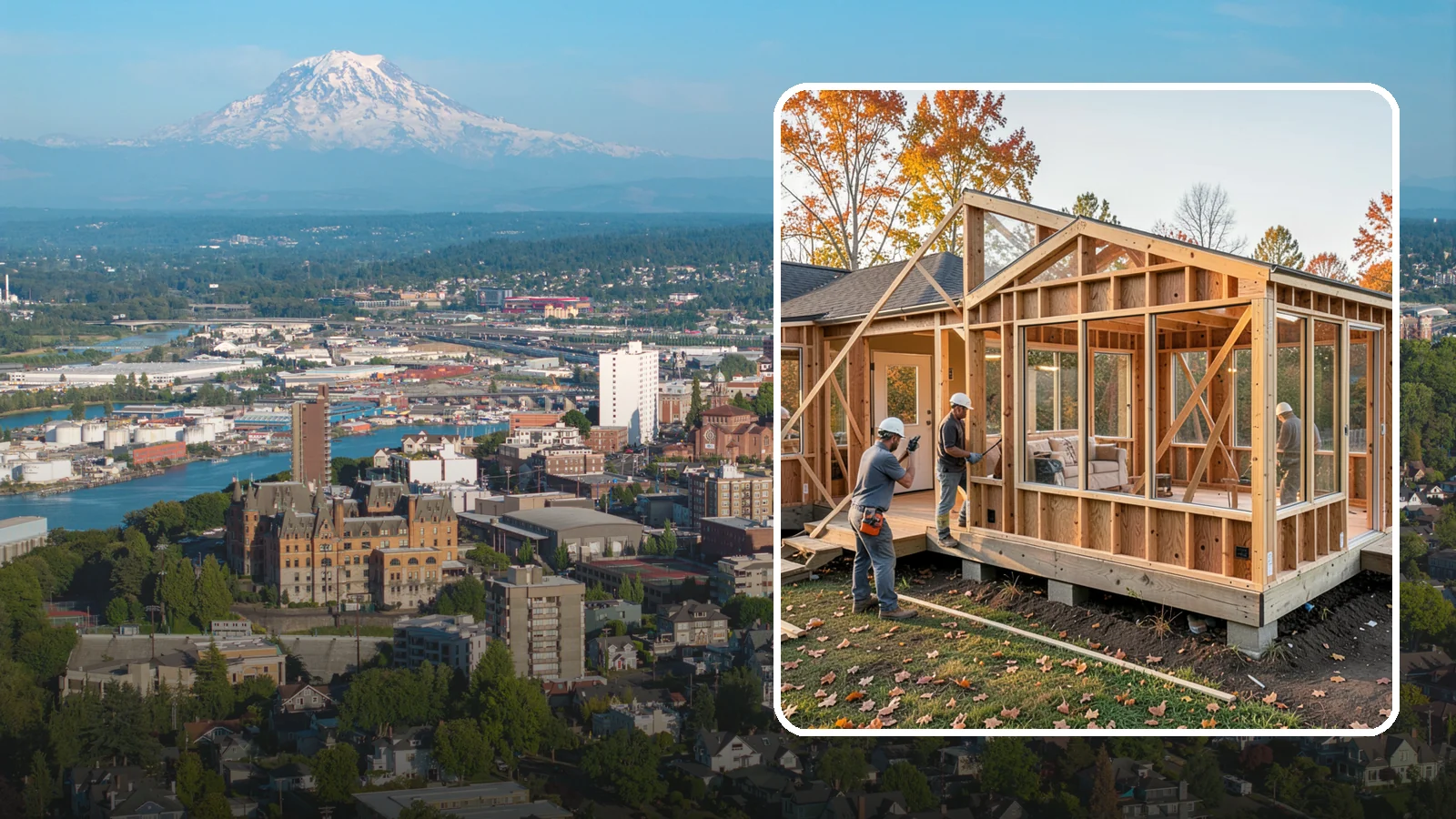 Four-Season Room Construction in Tacoma, Pierce County, WA - A fully insulated, climate-controlled room addition usable comfortably all year.