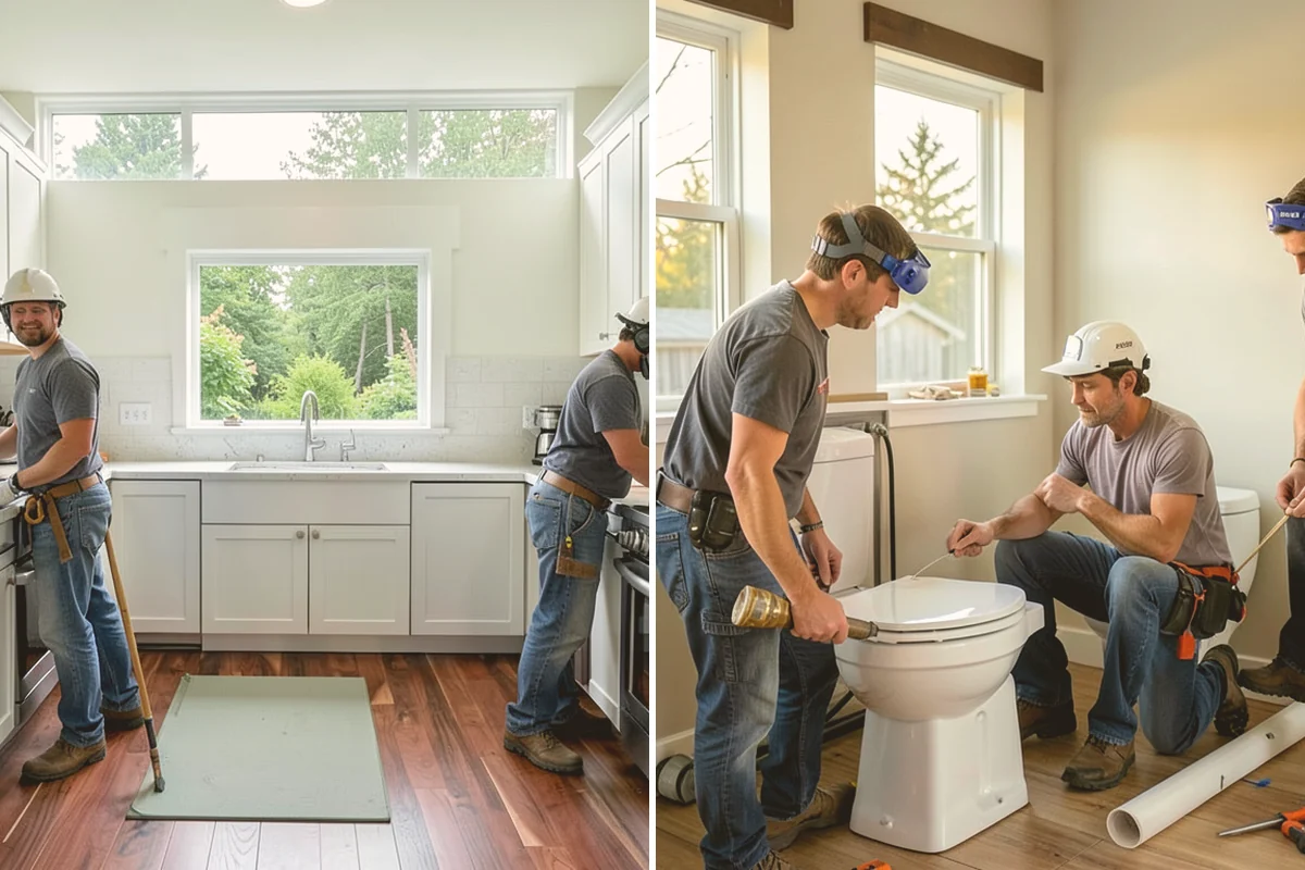 Freestanding Tub Installation in Algona, King County, WA - Confirm floor support and plumbing route