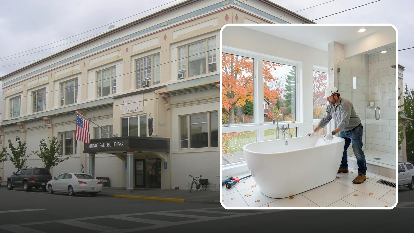 Freestanding Tub Installation in Anacortes, Skagit County, WA - A freestanding tub installation places a striking standalone soaking tub as your bathroom's centerpiece.