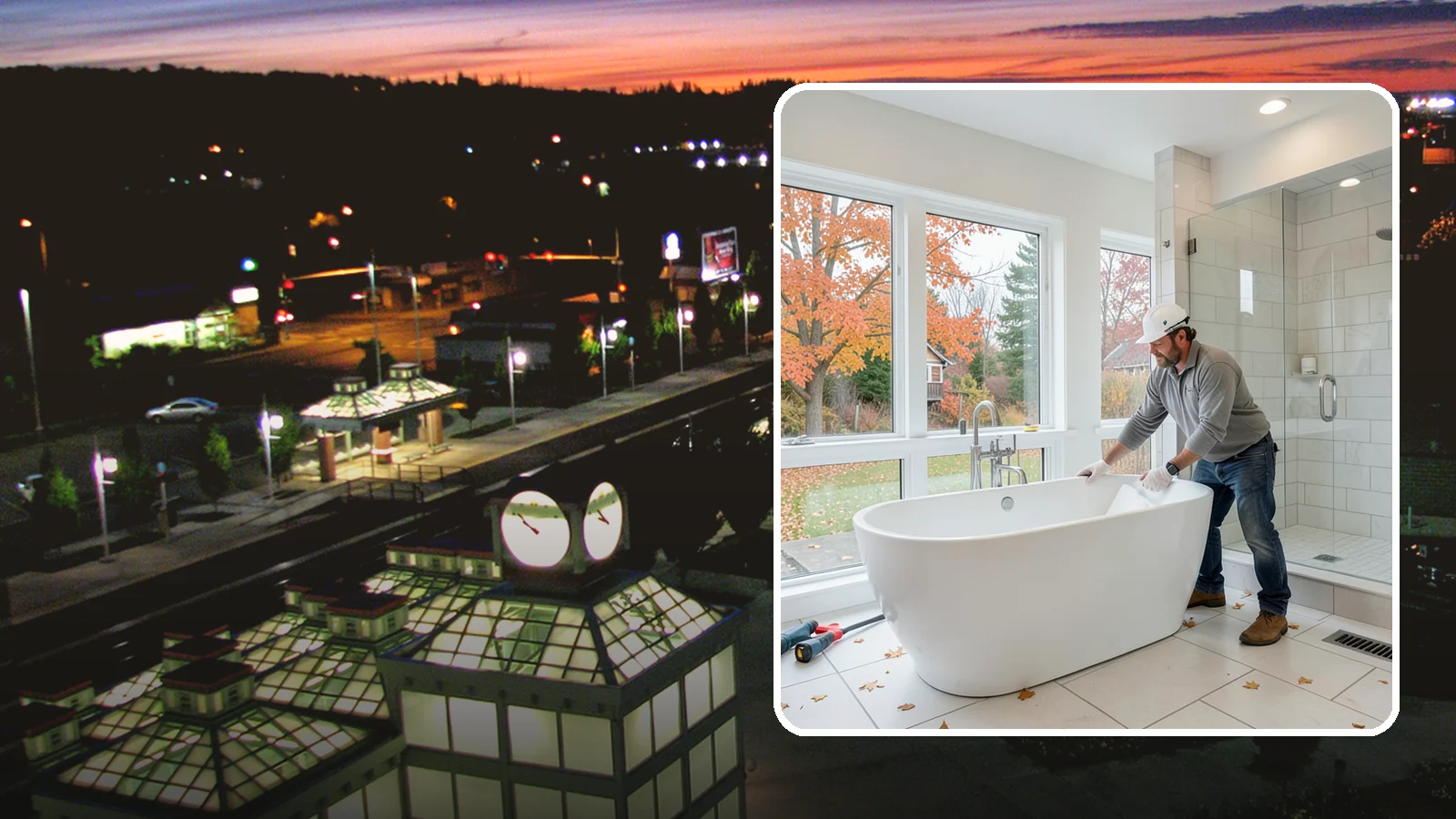 Freestanding Tub Installation in Auburn, King County, WA - A freestanding tub installation places a striking standalone soaking tub as your bathroom's centerpiece.