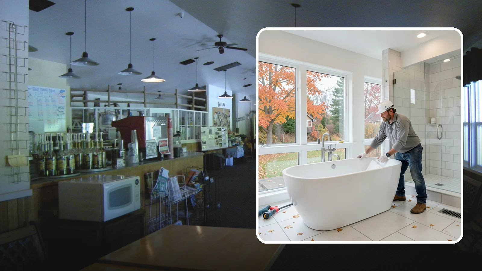 Freestanding Tub Installation in Black Diamond, King County, WA - A freestanding tub installation places a striking standalone soaking tub as your bathroom's centerpiece.