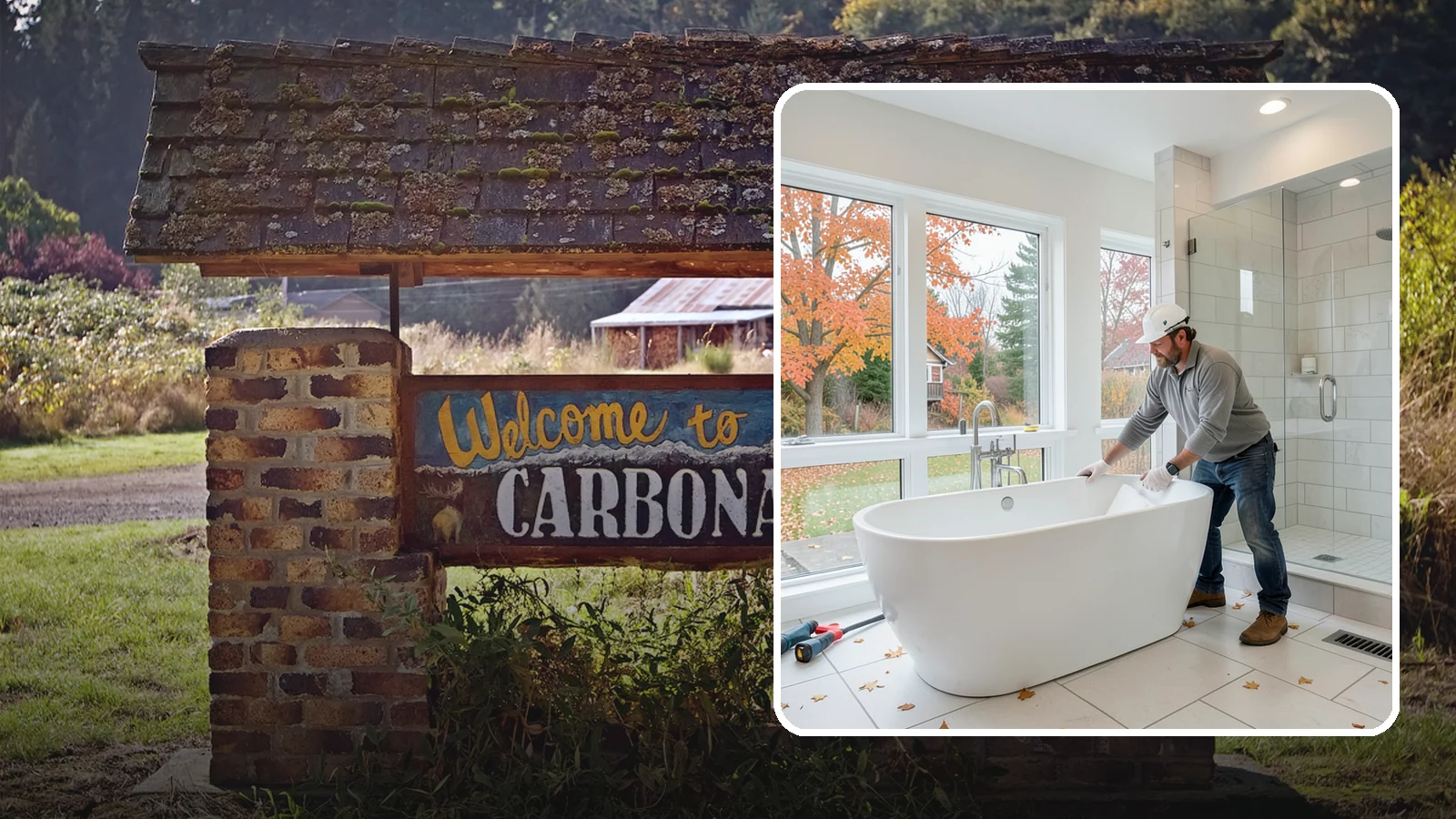 Freestanding Tub Installation in Carbonado, Pierce County, WA - A freestanding tub installation places a striking standalone soaking tub as your bathroom's centerpiece.