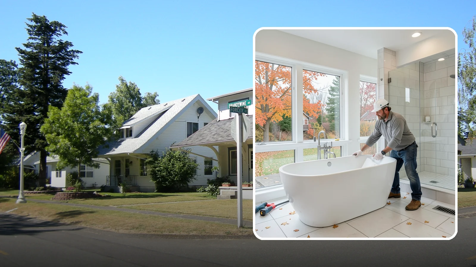 Freestanding Tub Installation in DuPont, Pierce County, WA - A freestanding tub installation places a striking standalone soaking tub as your bathroom's centerpiece.