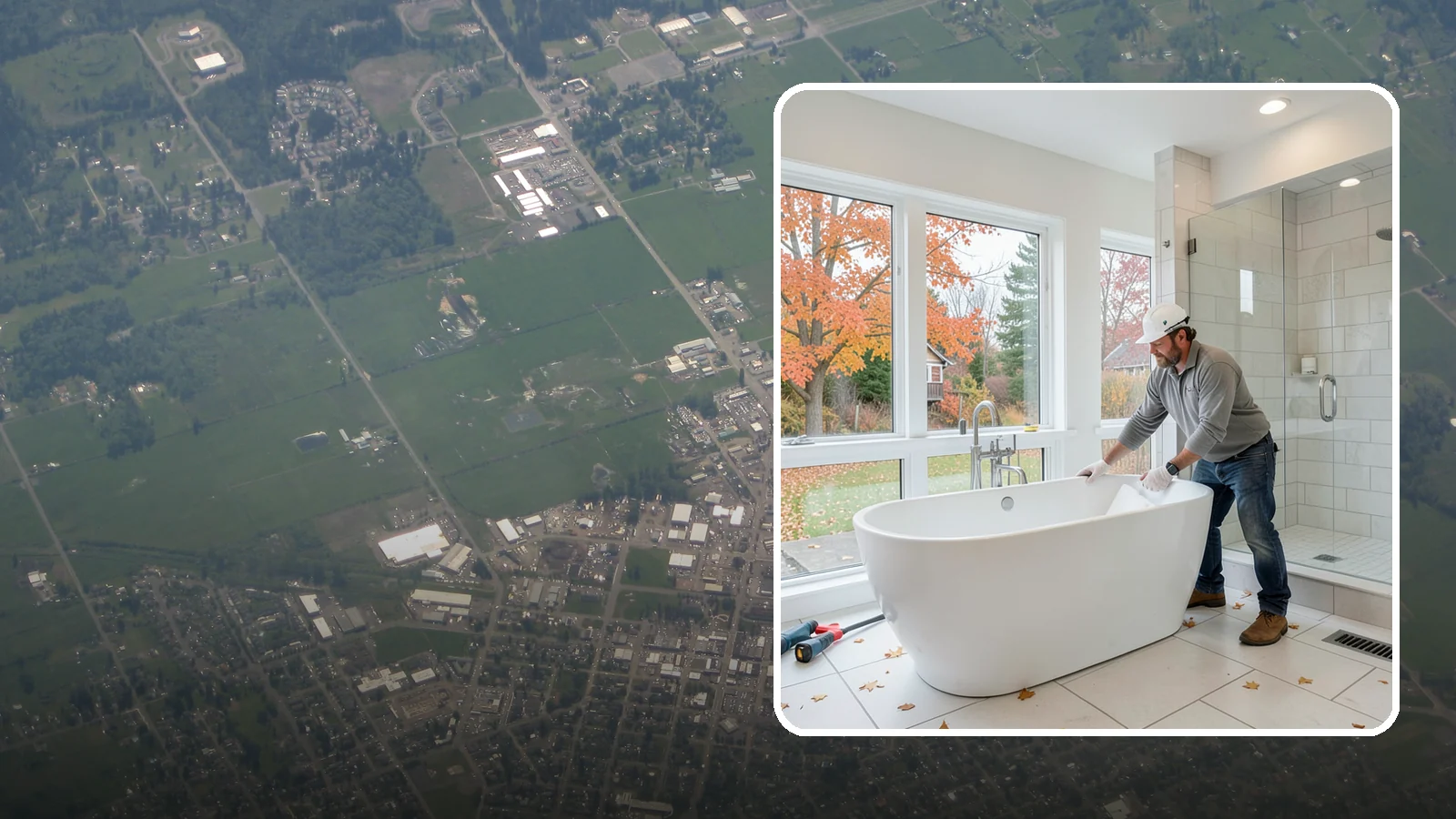 Freestanding Tub Installation in Enumclaw, King County, WA - A freestanding tub installation places a striking standalone soaking tub as your bathroom's centerpiece.