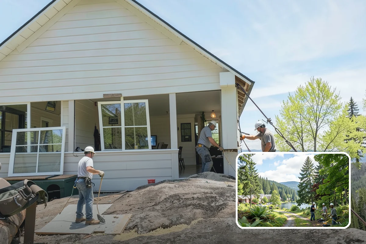 Freestanding Tub Installation in Lake Forest Park, King County, WA - Serves as a dramatic focal point