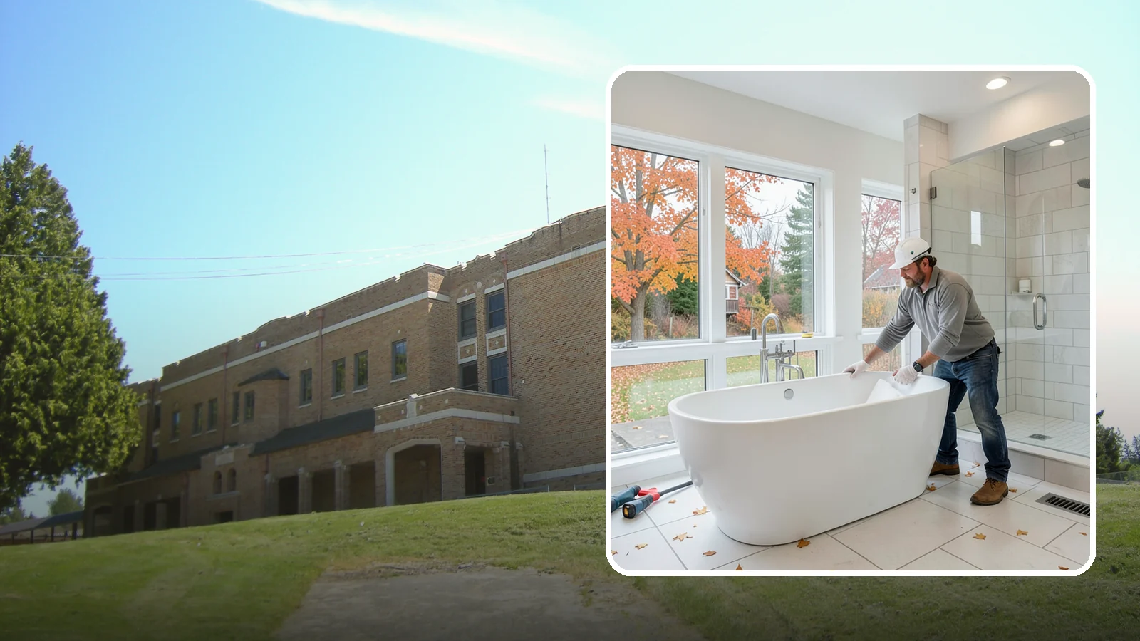 Freestanding Tub Installation in Maple Valley, King County, WA - A freestanding tub installation places a striking standalone soaking tub as your bathroom's centerpiece.