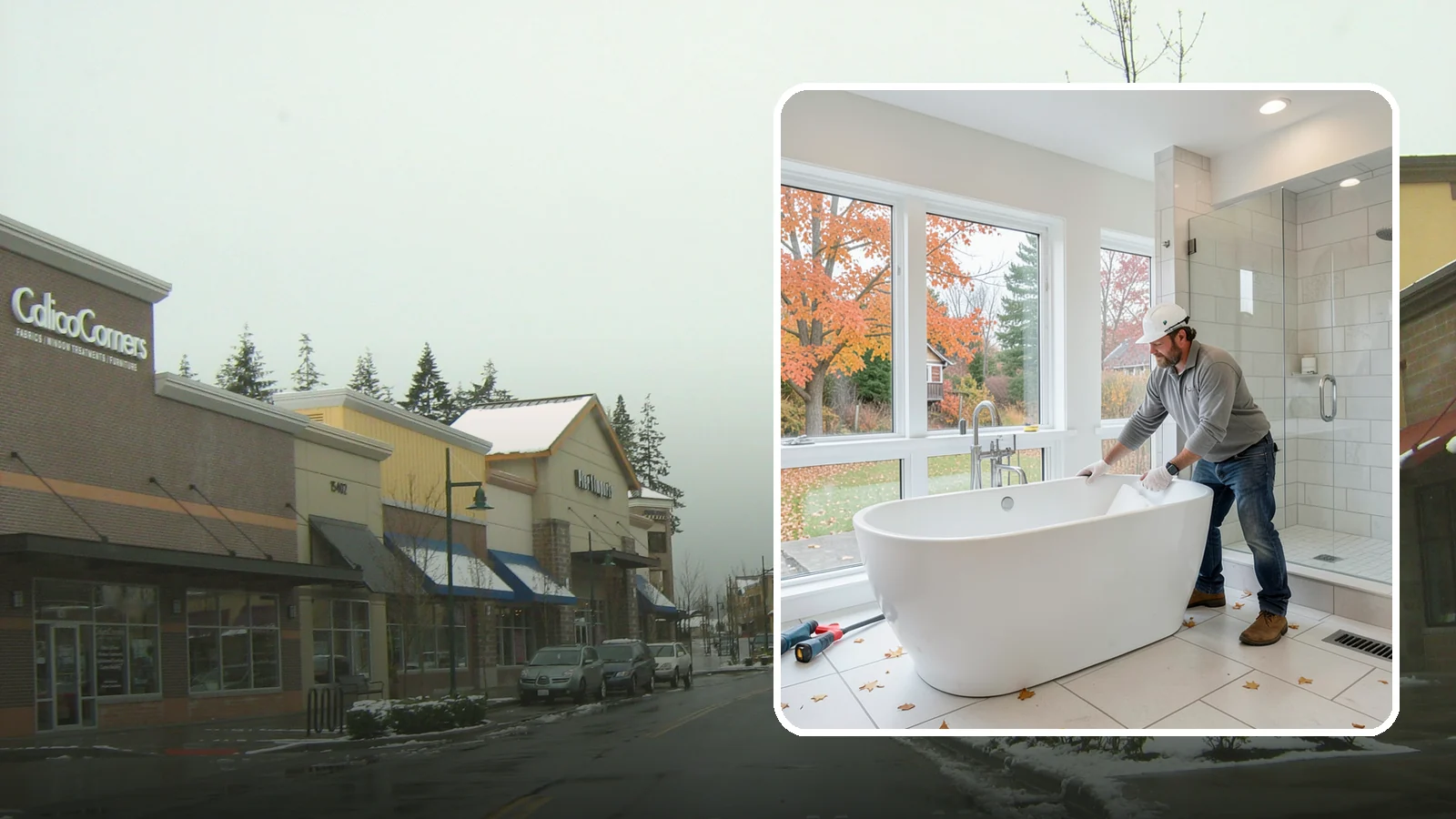 Freestanding Tub Installation in Mill Creek, Snohomish County, WA - A freestanding tub installation places a striking standalone soaking tub as your bathroom's centerpiece.
