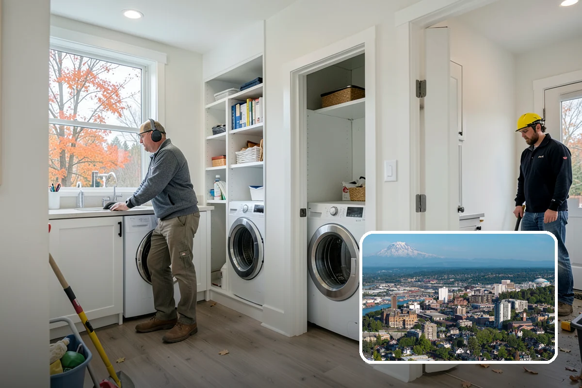 Freestanding Tub Installation in Tacoma, Pierce County, WA - Serves as a dramatic focal point