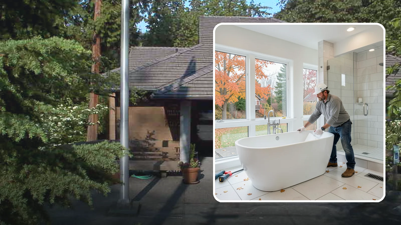 Freestanding Tub Installation in Yarrow Point, King County, WA - A freestanding tub installation places a striking standalone soaking tub as your bathroom's centerpiece.