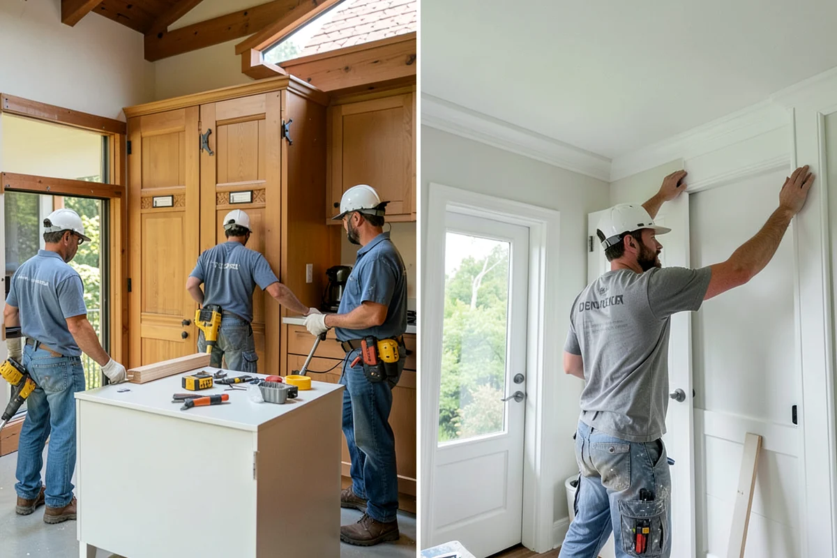French Door Installation in Clyde Hill, King County, WA - Verify the opening is wide and square enough for a double door