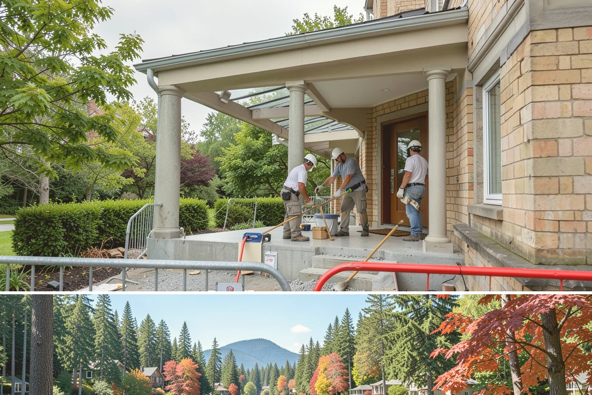 French Door Installation in Covington, King County, WA - Exterior French doors are best set during drier months, while interior pairs can be installed comfortably anytime.