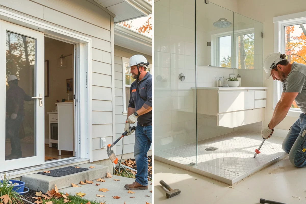 French Door Installation in Fife, Pierce County, WA - Verify the opening is wide and square enough for a double door