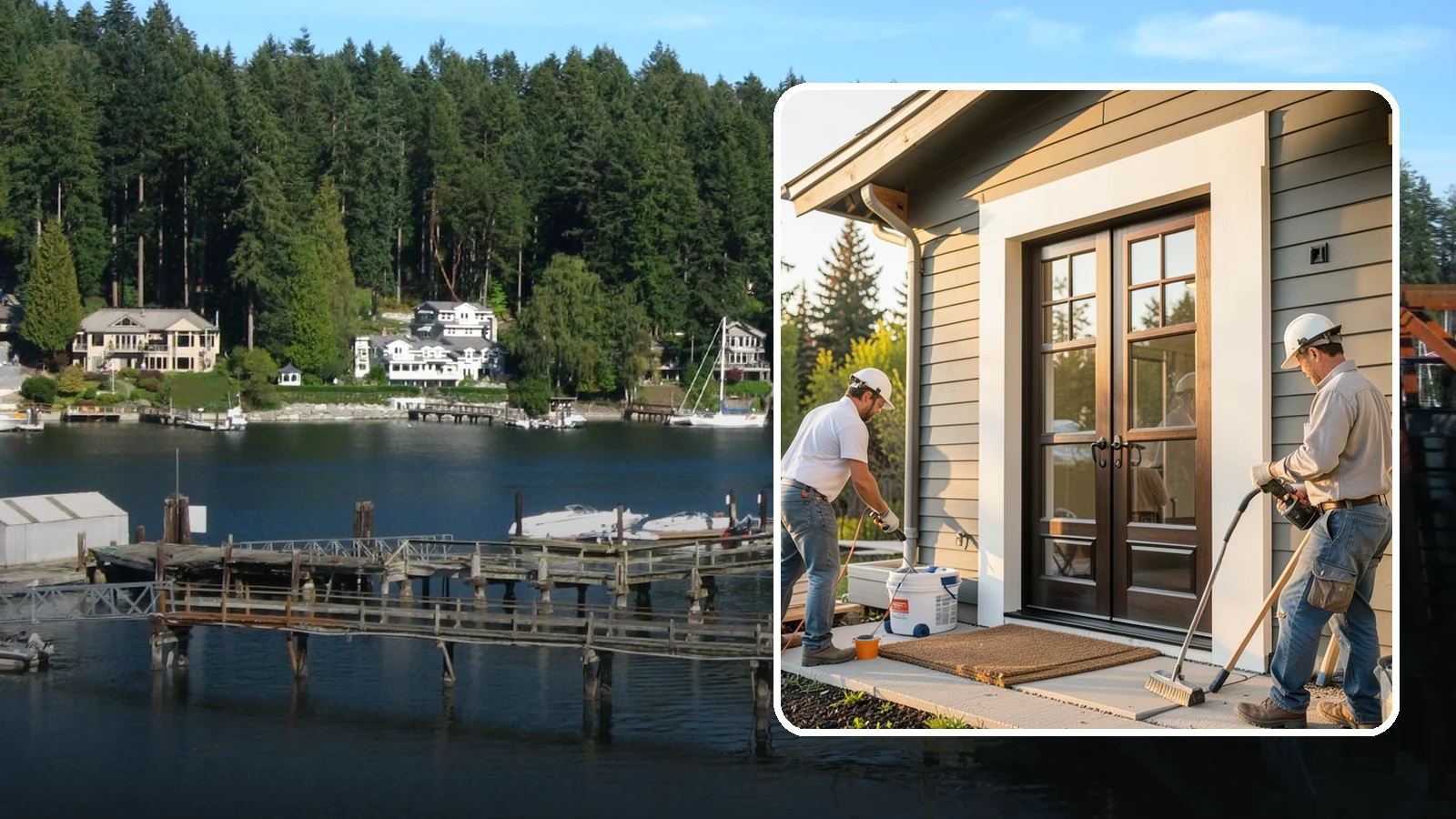 French Door Installation in Gig Harbor, Pierce County, WA - Elegant French doors that add architectural charm and let daylight pour into your Northwest home.