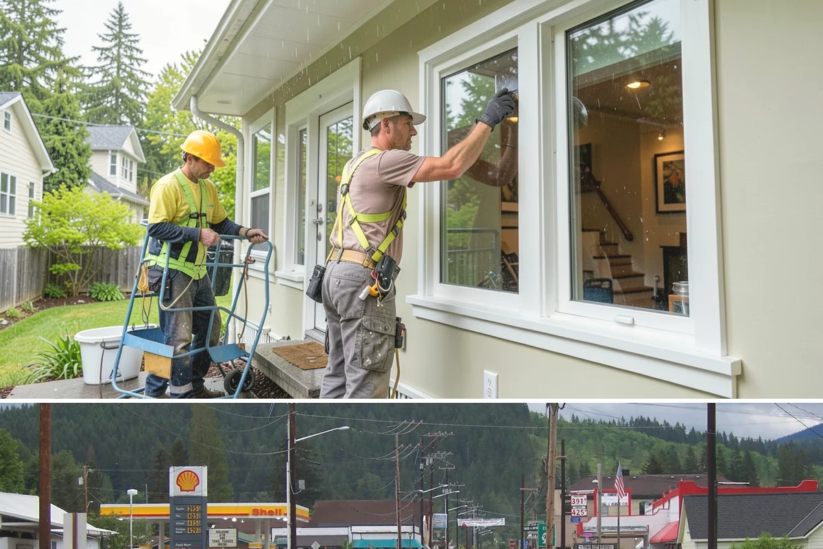 French Door Installation in Granite Falls, Snohomish County, WA - Exterior French doors are best set during drier months, while interior pairs can be installed comfortably anytime.