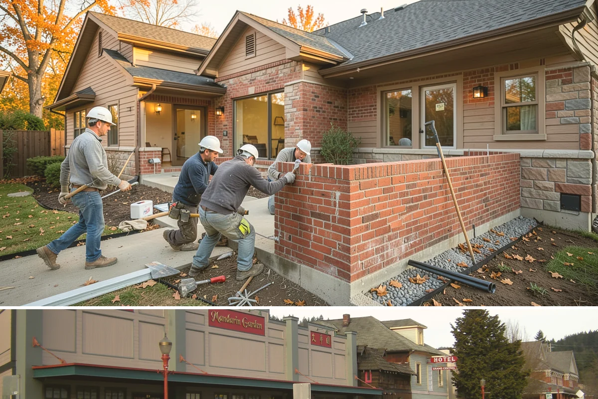 French Door Installation in Issaquah, King County, WA - Exterior French doors are best set during drier months, while interior pairs can be installed comfortably anytime.