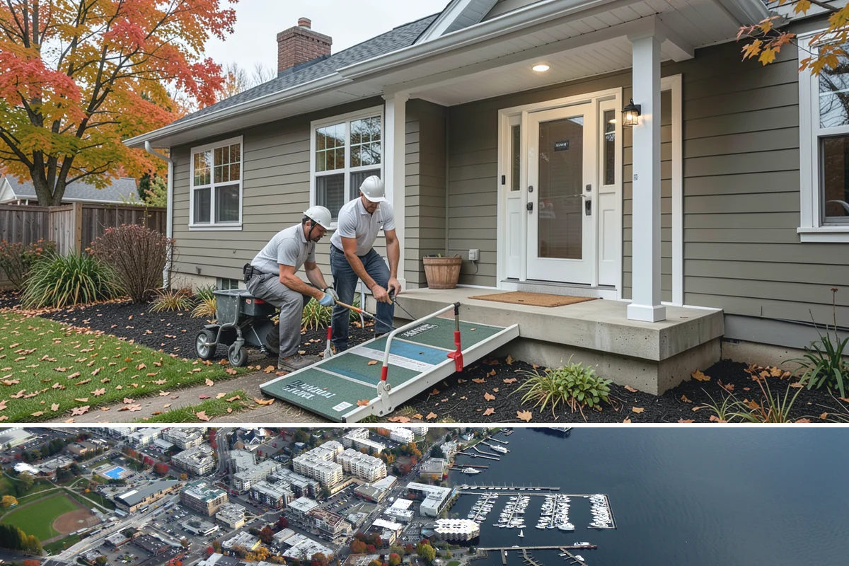 French Door Installation in Kirkland, King County, WA - Exterior French doors are best set during drier months, while interior pairs can be installed comfortably anytime.