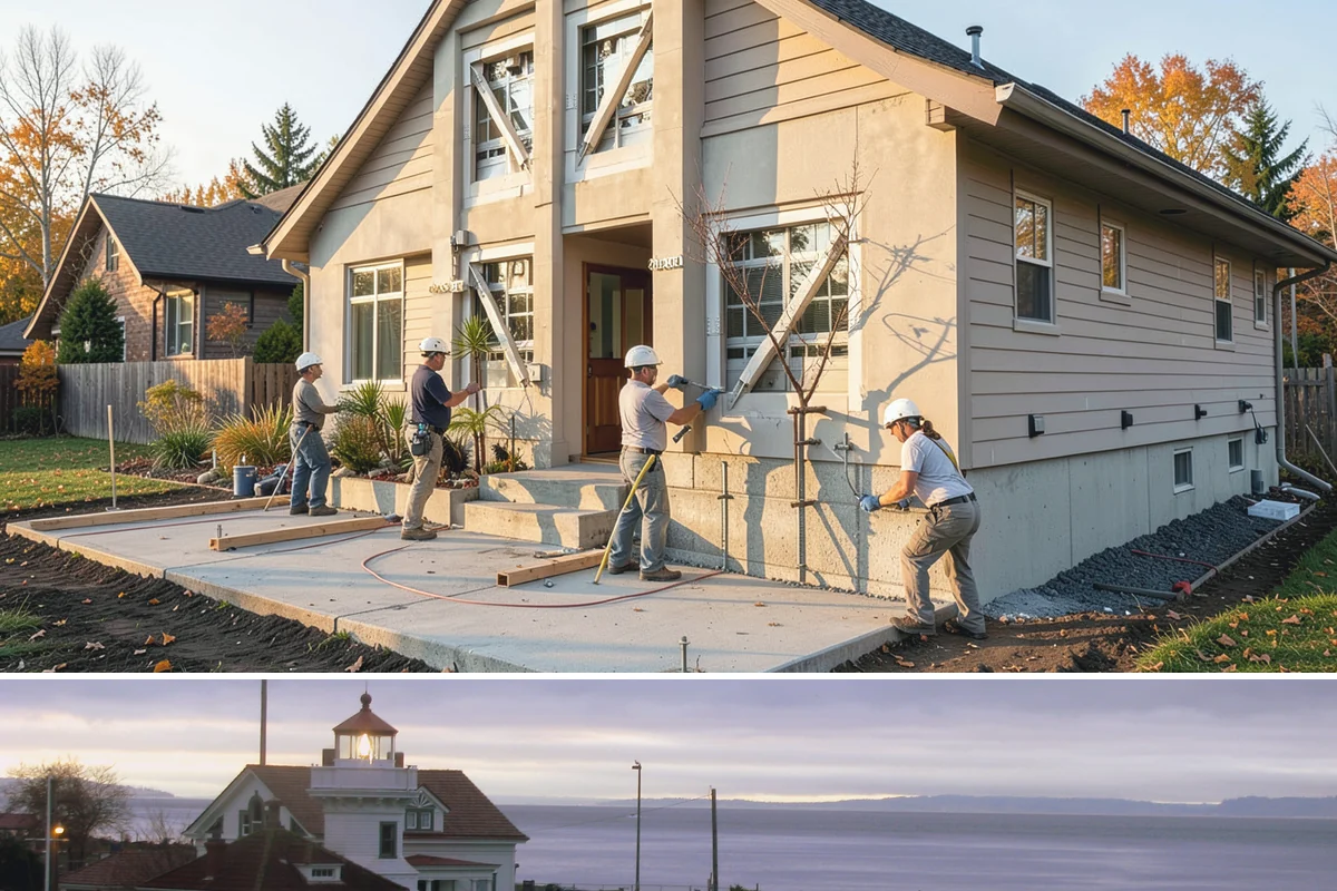 French Door Installation in Mukilteo, Snohomish County, WA - Exterior French doors are best set during drier months, while interior pairs can be installed comfortably anytime.
