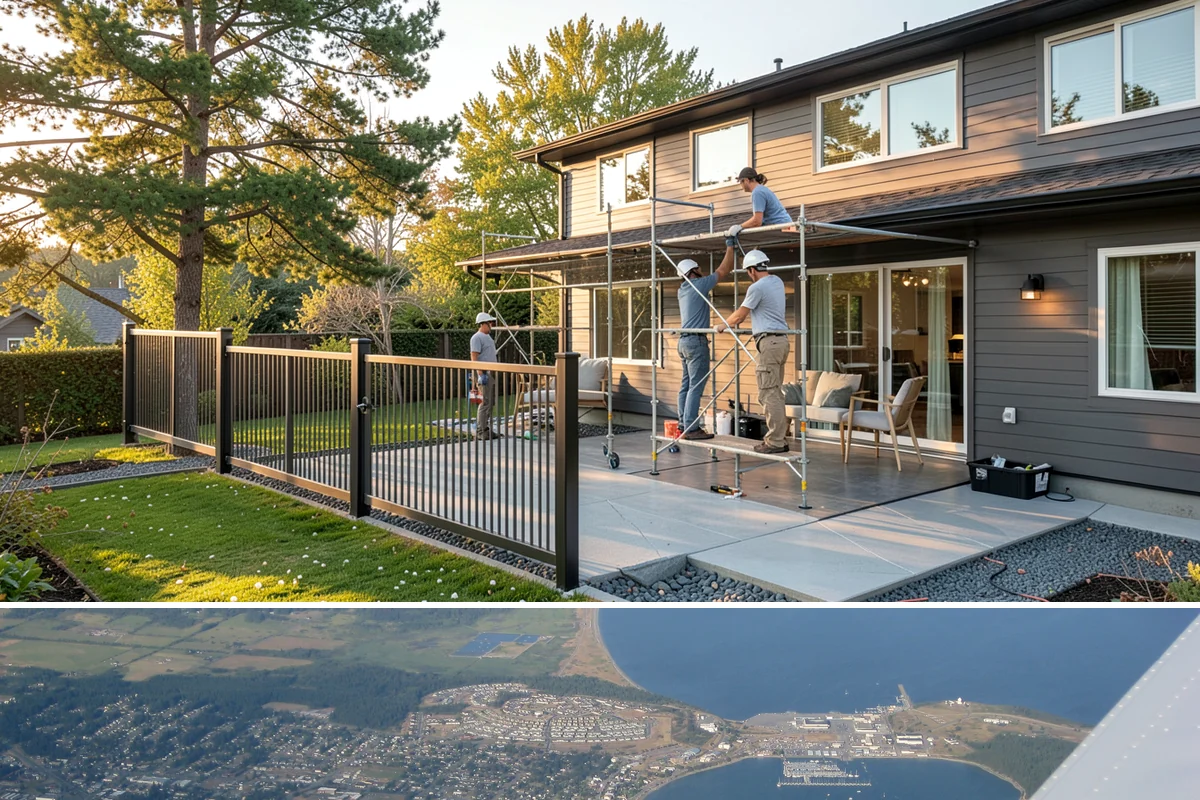 French Door Installation in Oak Harbor, Island County, WA - Exterior French doors are best set during drier months, while interior pairs can be installed comfortably anytime.