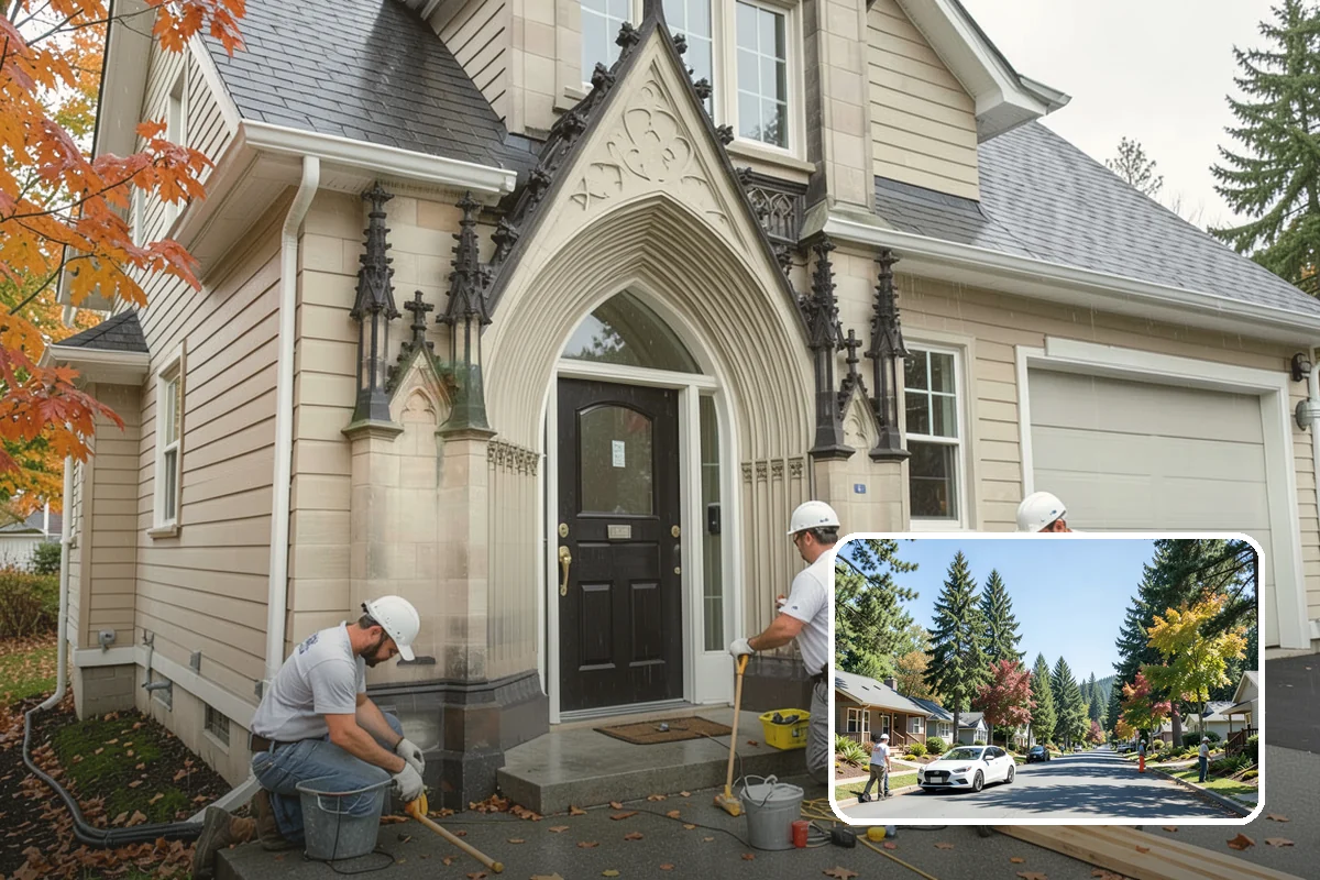 French Drain Installation in Orting, Pierce County, WA - Redirects groundwater away from foundations and low spots