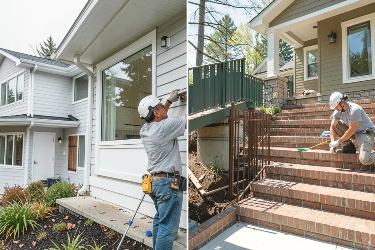 French Drain Installation in Steilacoom, Pierce County, WA - Identify water flow and set the drain route and outlet