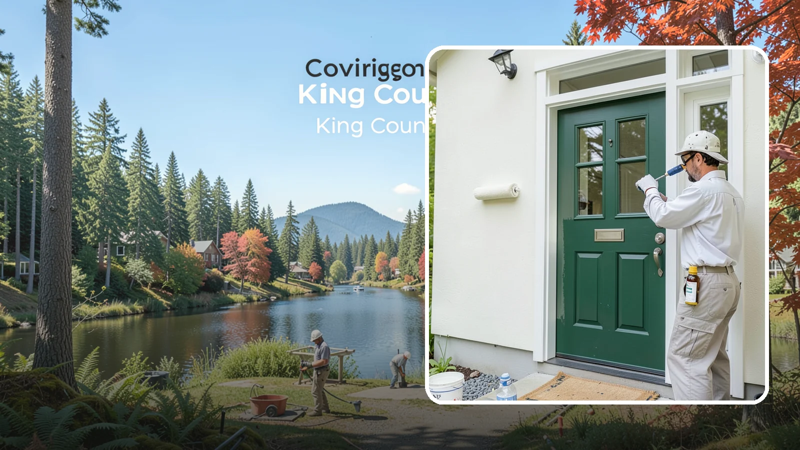 Front Door Painting in Covington, King County, WA - Front door painting gives your entry a striking, weather-tough finish that boosts curb appeal.
