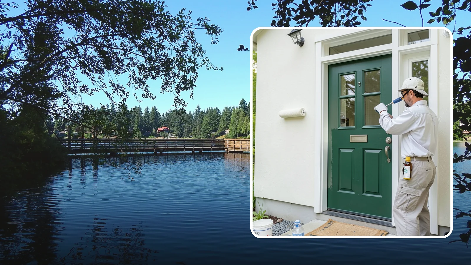 Front Door Painting in Federal Way, King County, WA - Front door painting gives your entry a striking, weather-tough finish that boosts curb appeal.