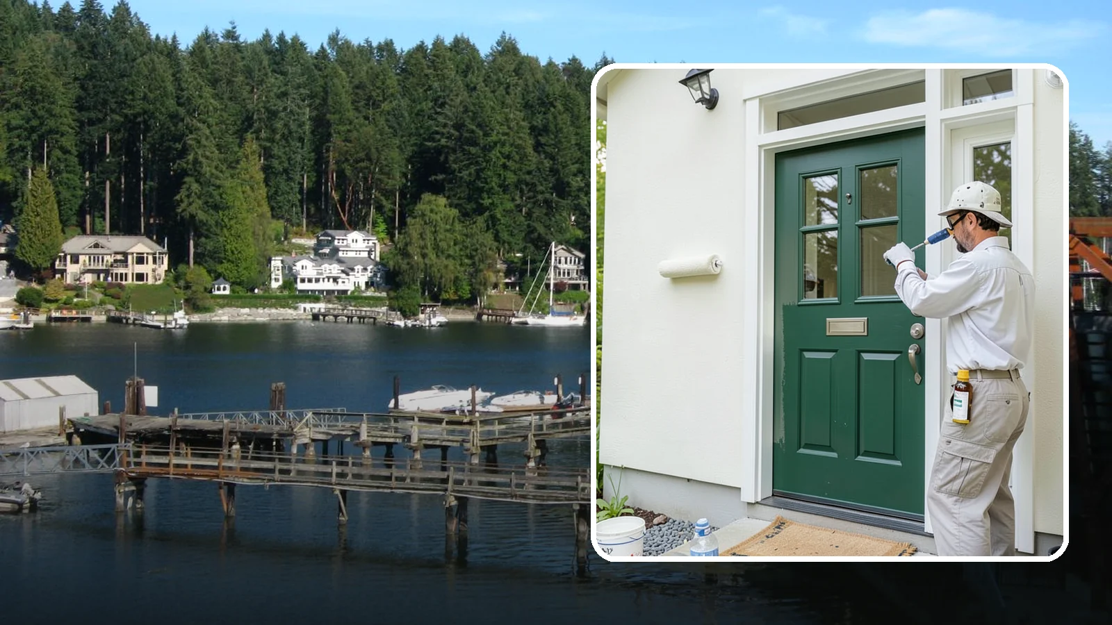 Front Door Painting in Gig Harbor, Pierce County, WA - Front door painting gives your entry a striking, weather-tough finish that boosts curb appeal.