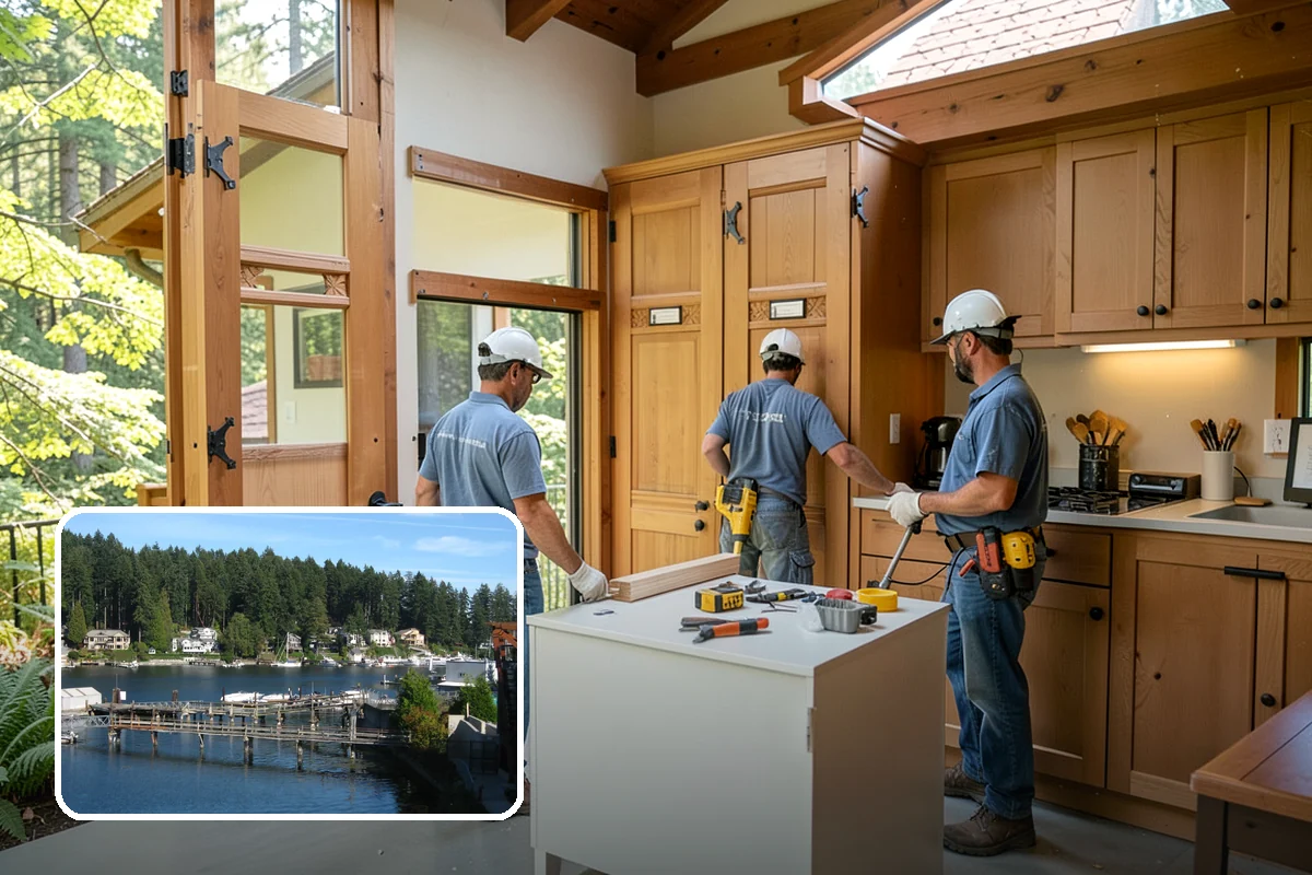 Front Door Painting in Gig Harbor, Pierce County, WA - Smooth, drip-free enamel with a near-factory finish