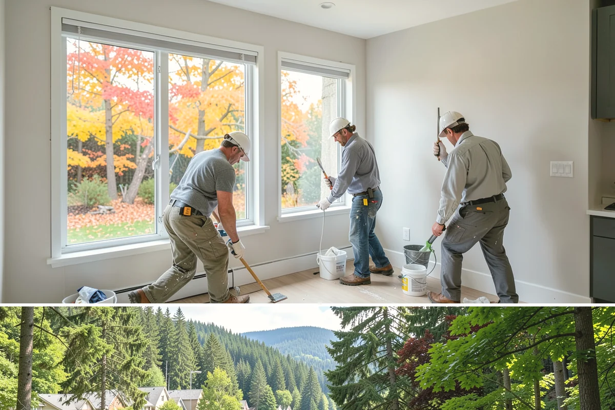 Front Door Painting in Lake Forest Park, King County, WA - Front door painting is easiest in dry, mild weather so the enamel can cure hard before heavy use and rain.