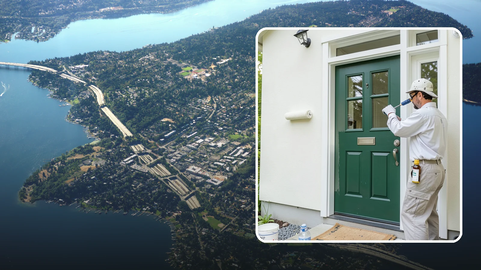 Front Door Painting in Mercer Island, King County, WA - Front door painting gives your entry a striking, weather-tough finish that boosts curb appeal.