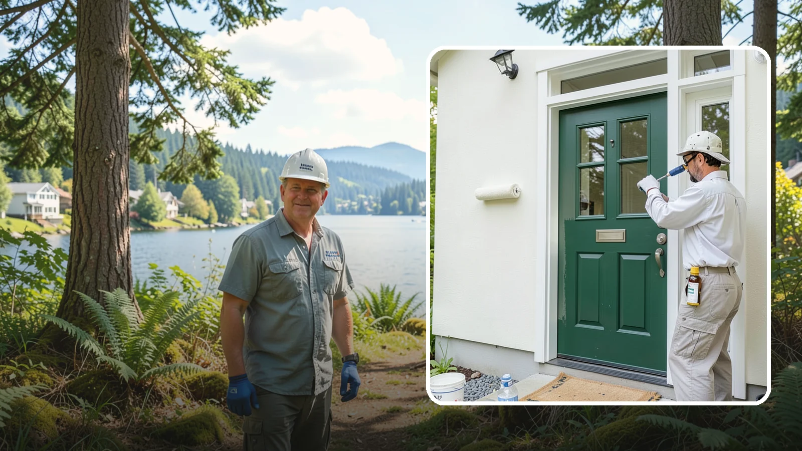 Front Door Painting in Milton, King County, WA - Front door painting gives your entry a striking, weather-tough finish that boosts curb appeal.