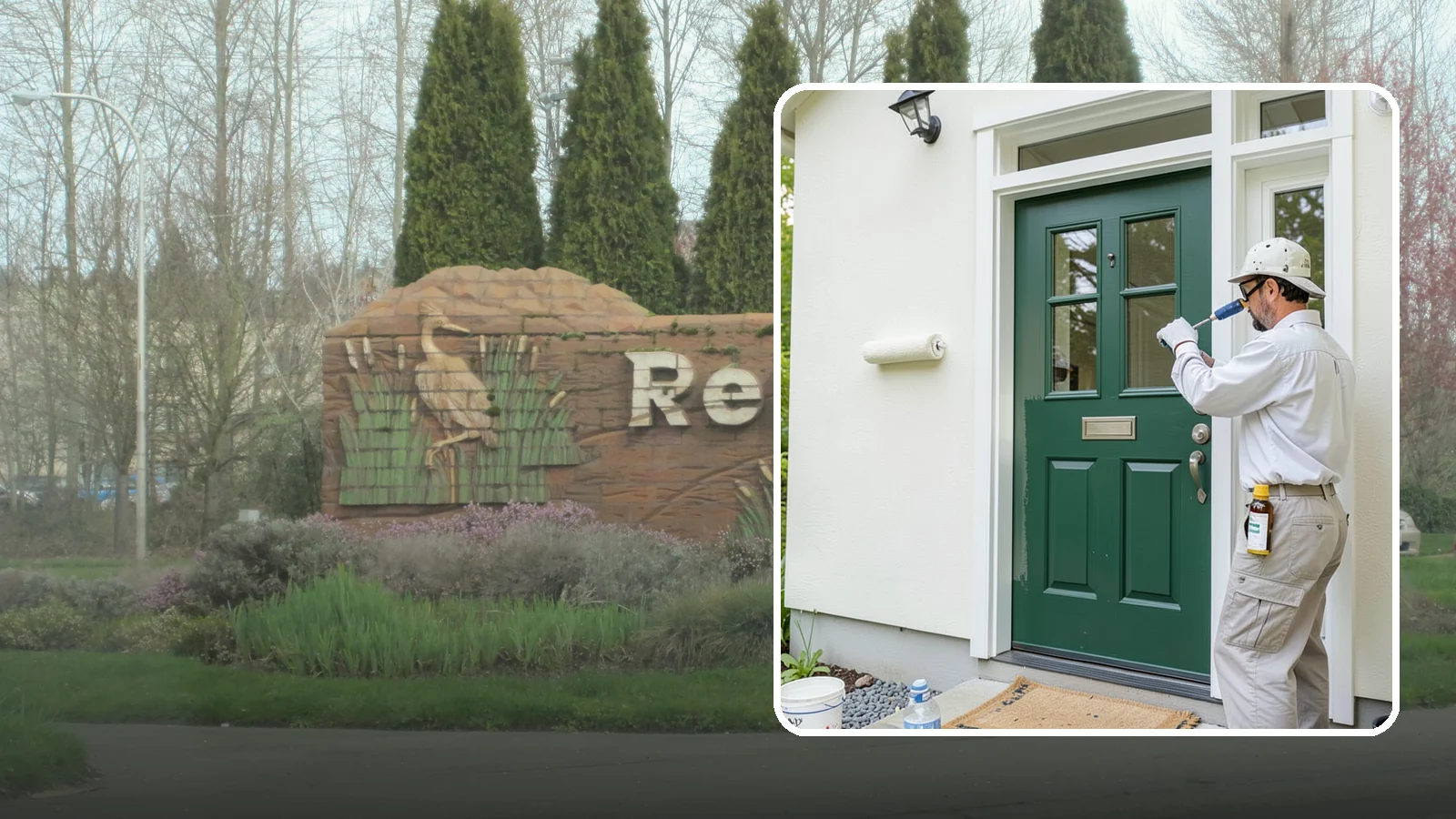 Front Door Painting in Renton, King County, WA - Front door painting gives your entry a striking, weather-tough finish that boosts curb appeal.