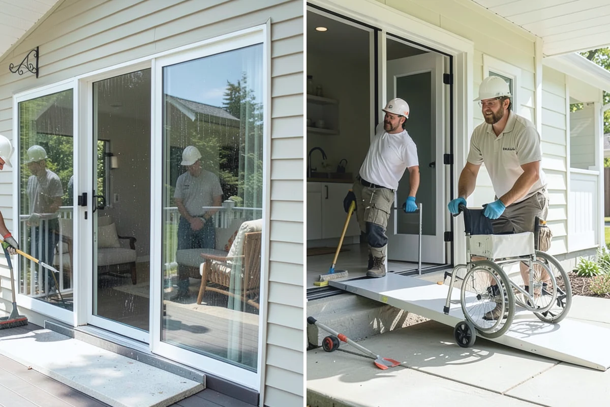 Front Door Painting in Roy, Pierce County, WA - Remove or mask the door hardware and weatherstrip