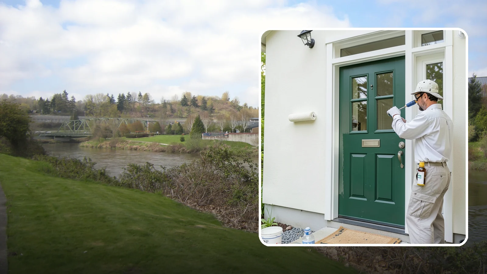 Front Door Painting in Tukwila, King County, WA - Front door painting gives your entry a striking, weather-tough finish that boosts curb appeal.