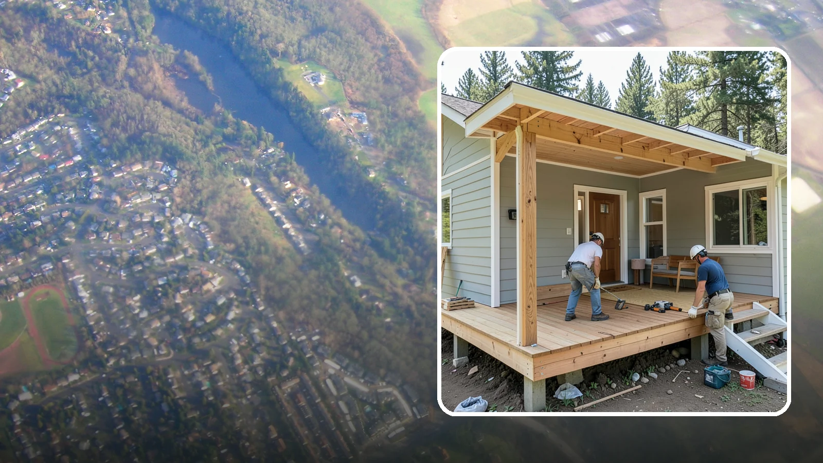 Front Porch Construction in Algona, King County, WA - Front porch construction that boosts curb appeal and creates a welcoming entrance to your home.