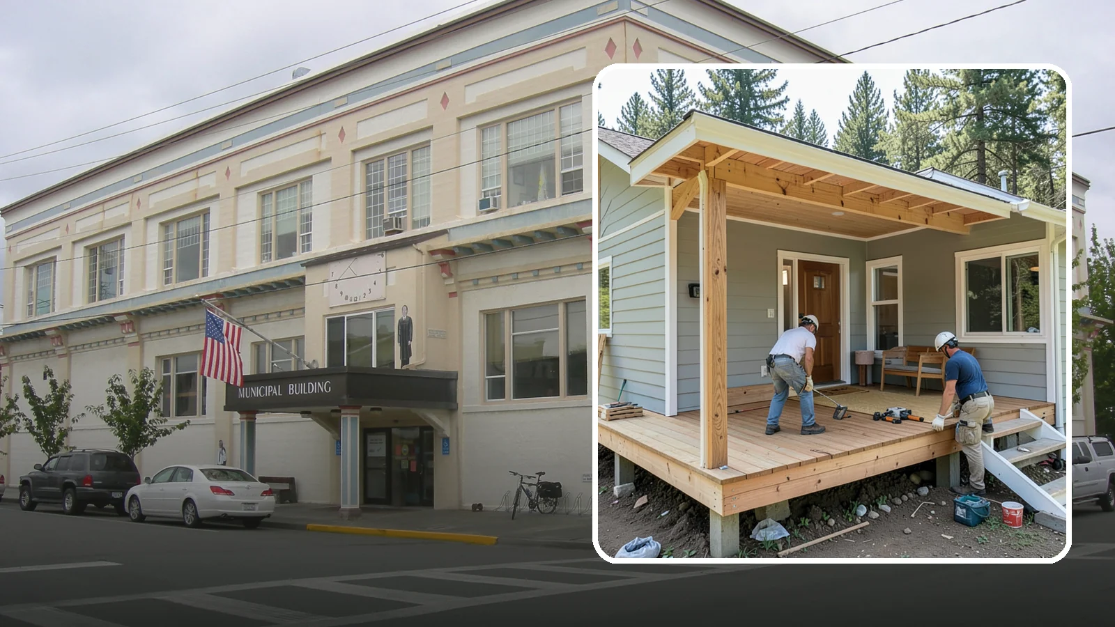 Front Porch Construction in Anacortes, Skagit County, WA - Front porch construction that boosts curb appeal and creates a welcoming entrance to your home.