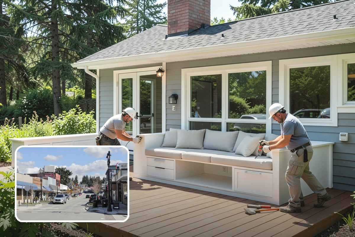 Front Porch Construction in Bothell, King County, WA - Dramatically improves curb appeal