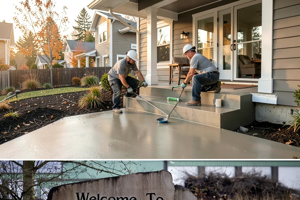 Front Porch Construction in Buckley, Pierce County, WA - Late spring through early fall provides the dry conditions ideal for tying a new porch roof into your home.