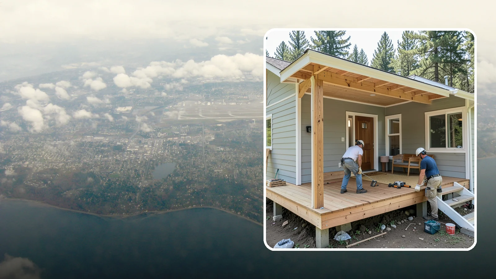 Front Porch Construction in Burien, King County, WA - Front porch construction that boosts curb appeal and creates a welcoming entrance to your home.