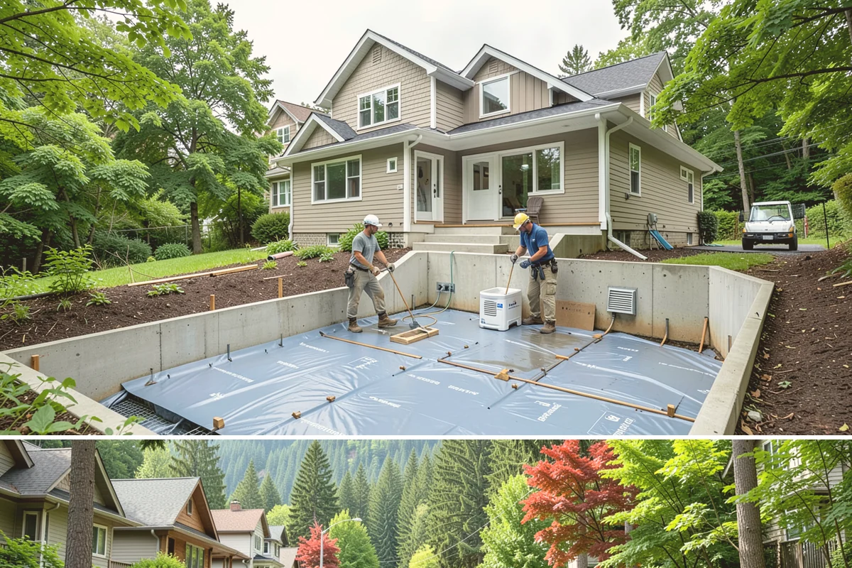 Front Porch Construction in Darrington, Snohomish County, WA - Late spring through early fall provides the dry conditions ideal for tying a new porch roof into your home.