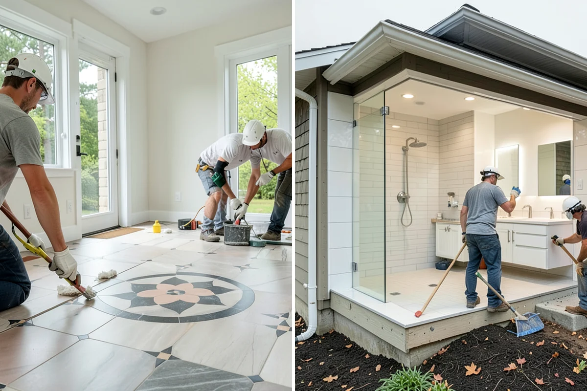 Front Porch Construction in DuPont, Pierce County, WA - Design the porch to match your home's style