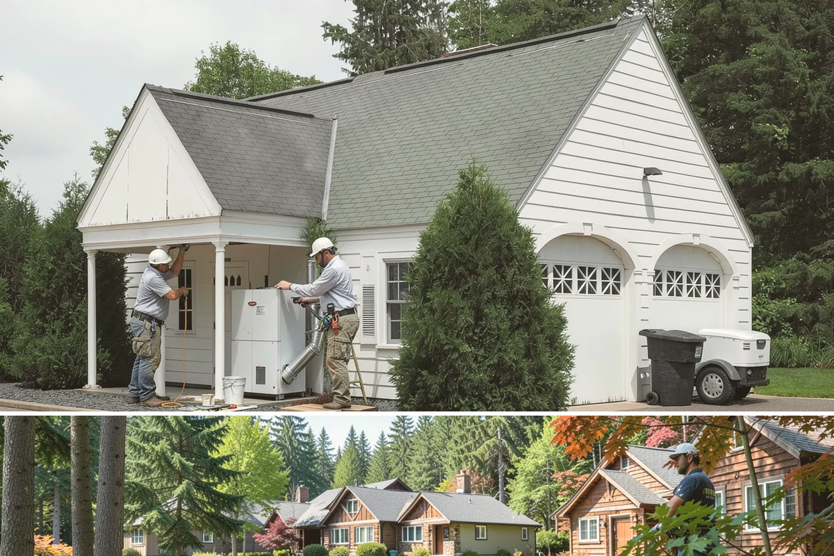 Front Porch Construction in Edgewood, Pierce County, WA - Late spring through early fall provides the dry conditions ideal for tying a new porch roof into your home.