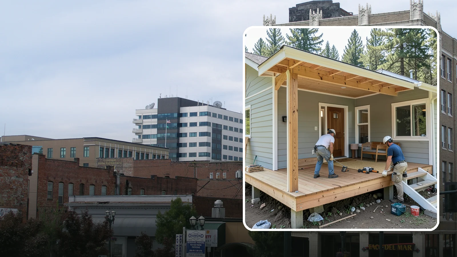 Front Porch Construction in Everett, Snohomish County, WA - Front porch construction that boosts curb appeal and creates a welcoming entrance to your home.