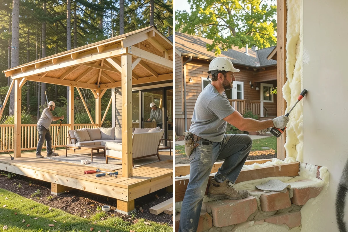 Front Porch Construction in Issaquah, King County, WA - Design the porch to match your home's style