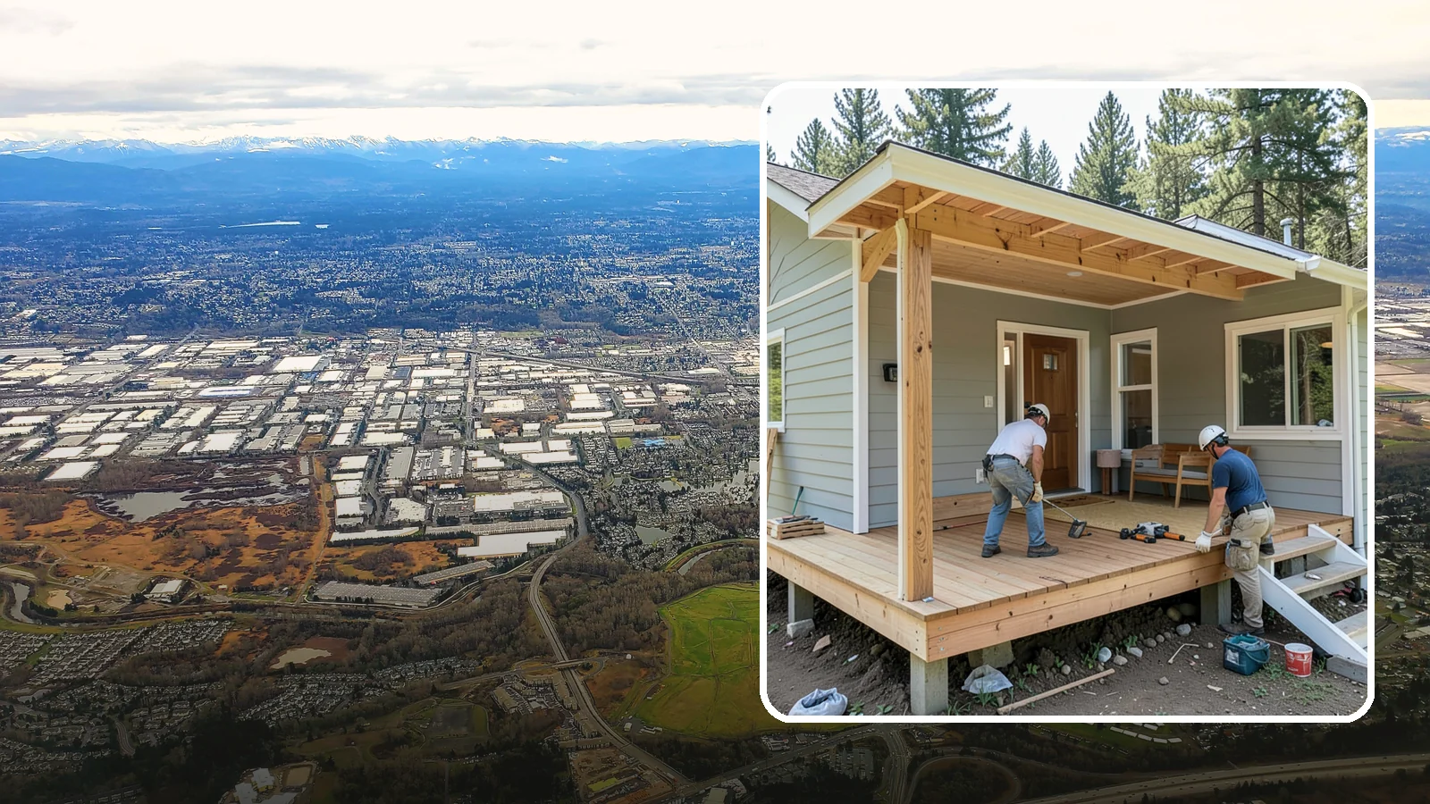 Front Porch Construction in Kent, King County, WA - Front porch construction that boosts curb appeal and creates a welcoming entrance to your home.