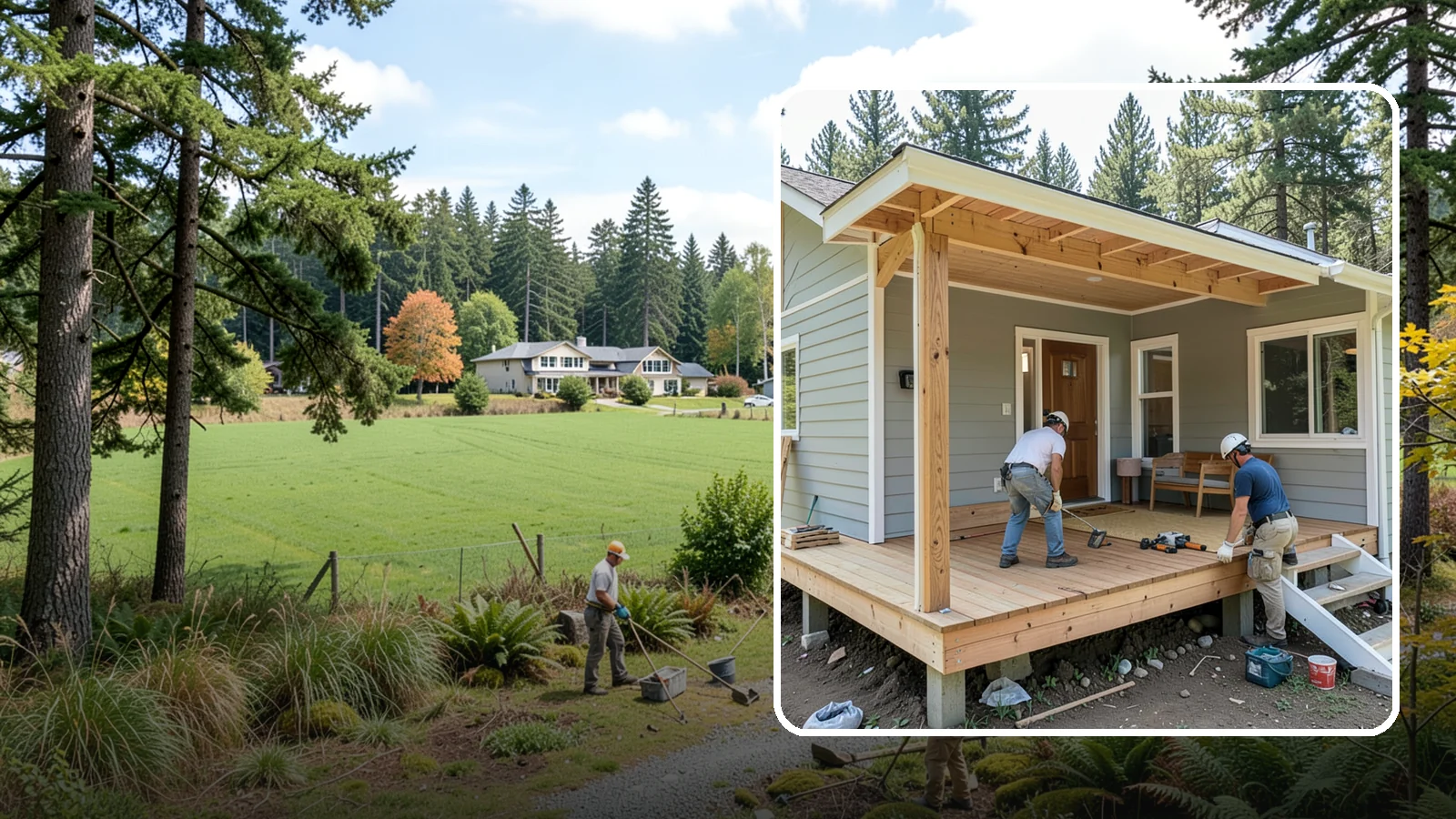 Front Porch Construction in Lyman, Skagit County, WA - Front porch construction that boosts curb appeal and creates a welcoming entrance to your home.