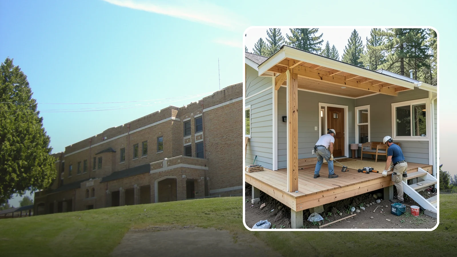 Front Porch Construction in Maple Valley, King County, WA - Front porch construction that boosts curb appeal and creates a welcoming entrance to your home.